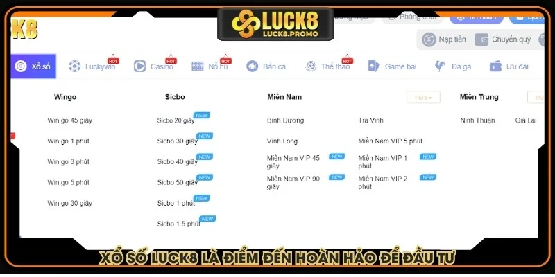 Xổ số LUCK8 là điểm đến hoàn hảo để đầu tư, làm giàu nhanh